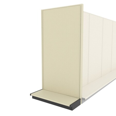 Lozier Shelving End Cap Display Unit, Platinum 48W 96H 19D P499U-EC
